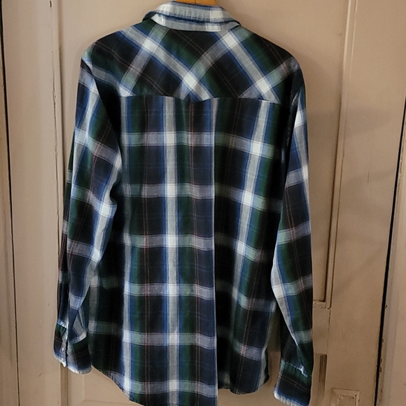 Bit & Bridle Wester Button Down Sz L 60/40 Blend - Picture 5 of 5